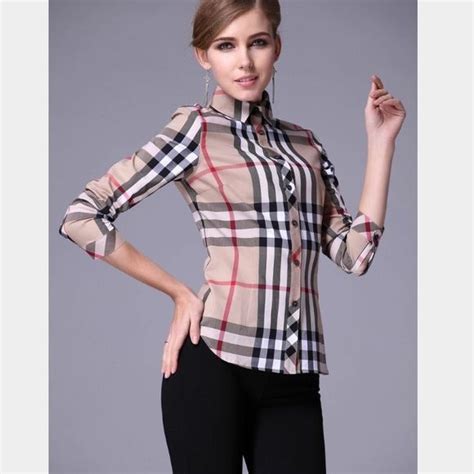 burberry horse blouse|burberry plaid shirt women's.